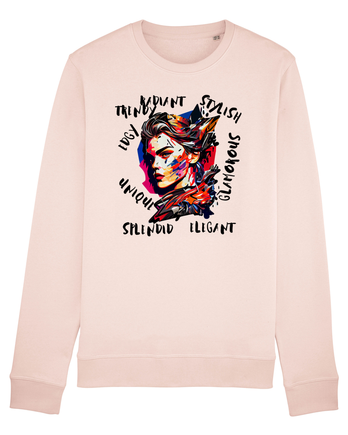 Bluză mânecă lungă Unisex Rise Candy Pink
