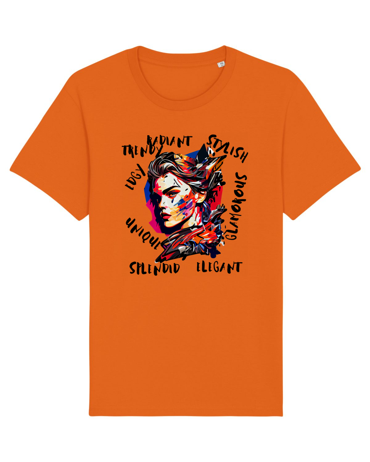 Tricou mânecă scurtă Unisex Rocker Bright Orange