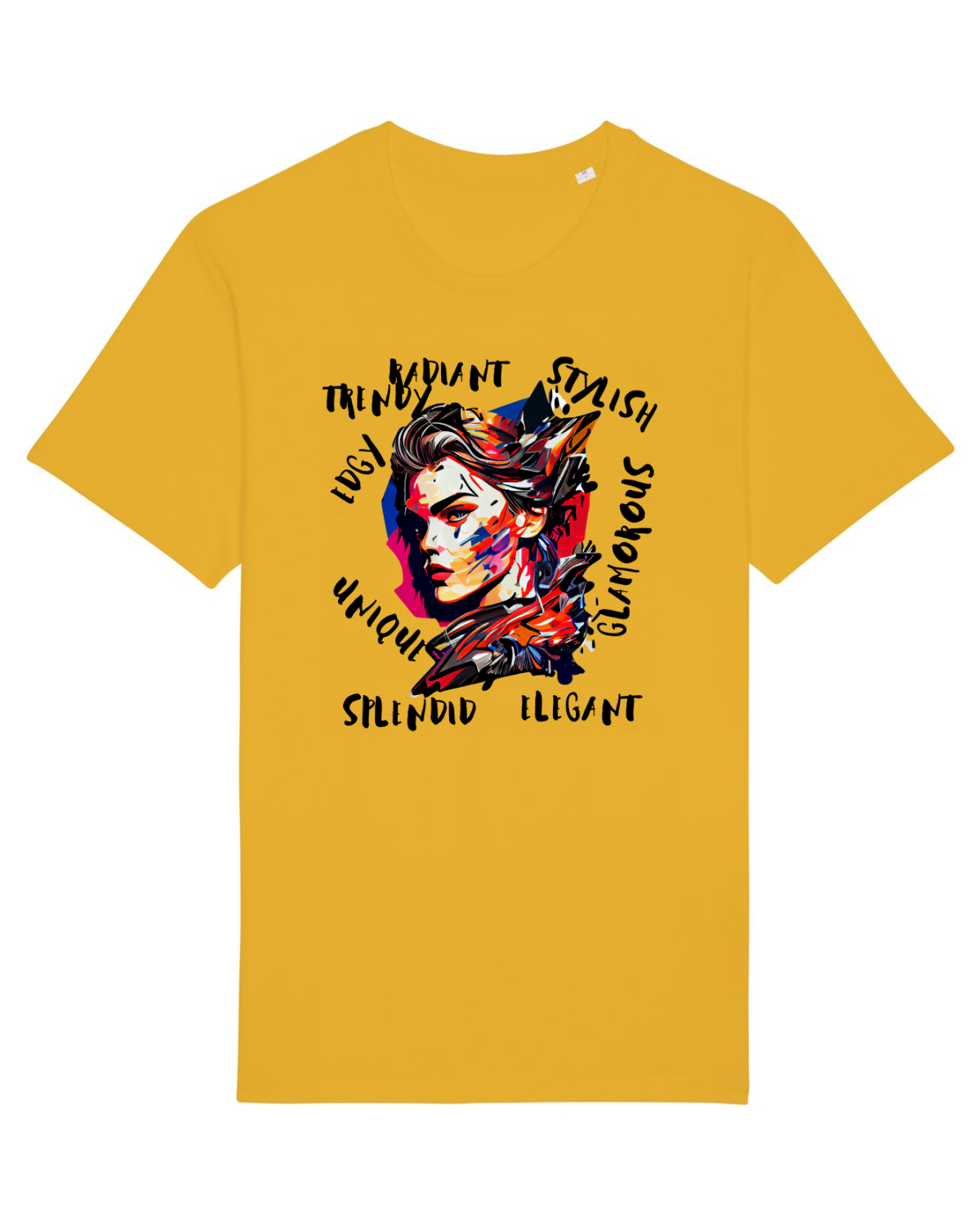 Tricou mânecă scurtă Unisex Rocker Spectra Yellow