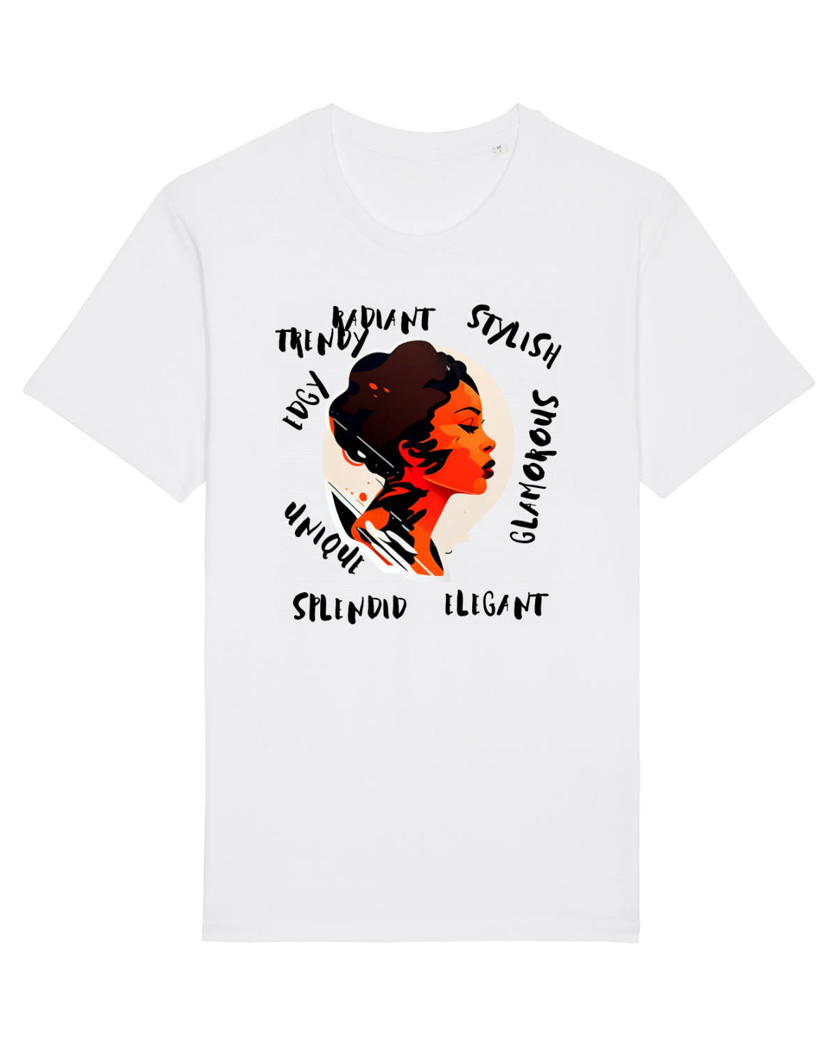 Tricou mânecă scurtă Unisex Rocker White