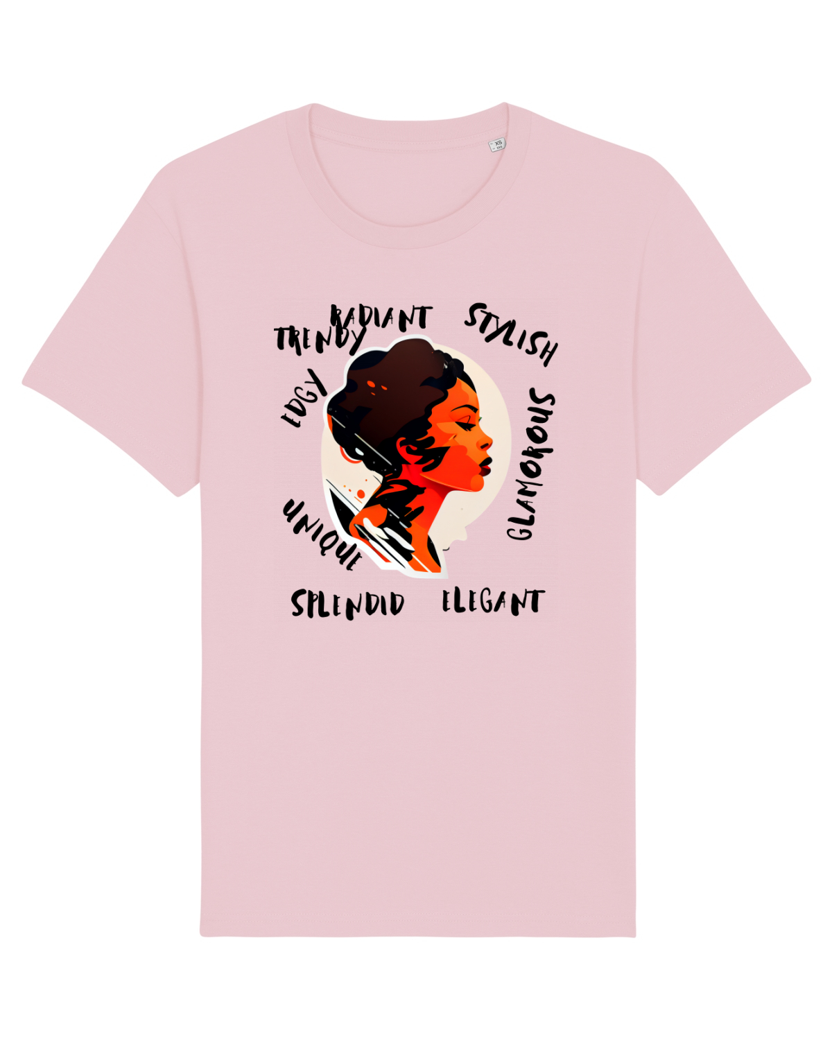 Tricou mânecă scurtă Unisex Rocker Cotton Pink