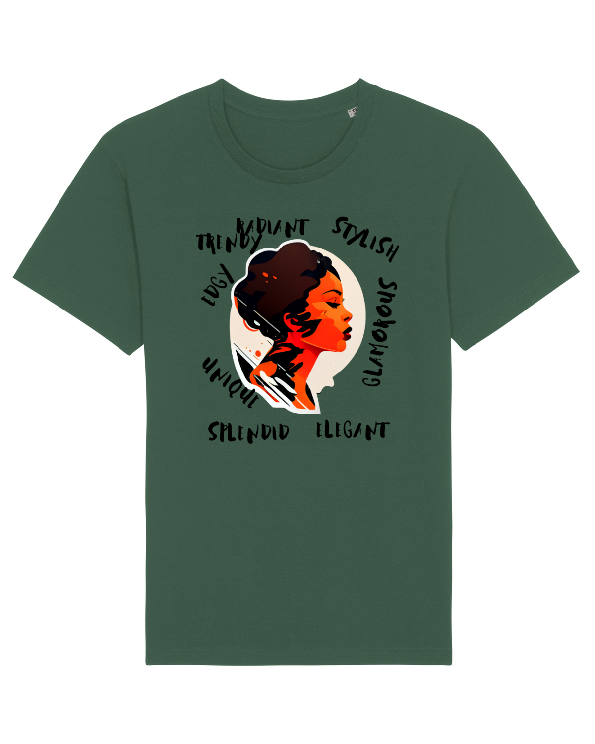 Tricou mânecă scurtă Unisex Rocker Bottle Green