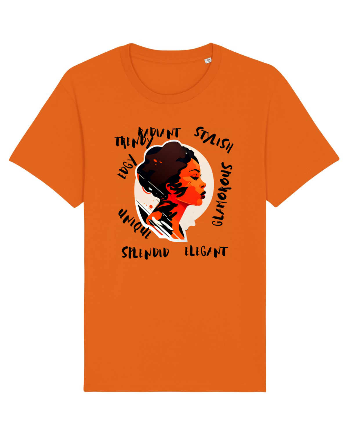 Tricou mânecă scurtă Unisex Rocker Bright Orange