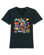 Minimalist Design - V4 Tricou mânecă scurtă guler V Bărbat Presenter