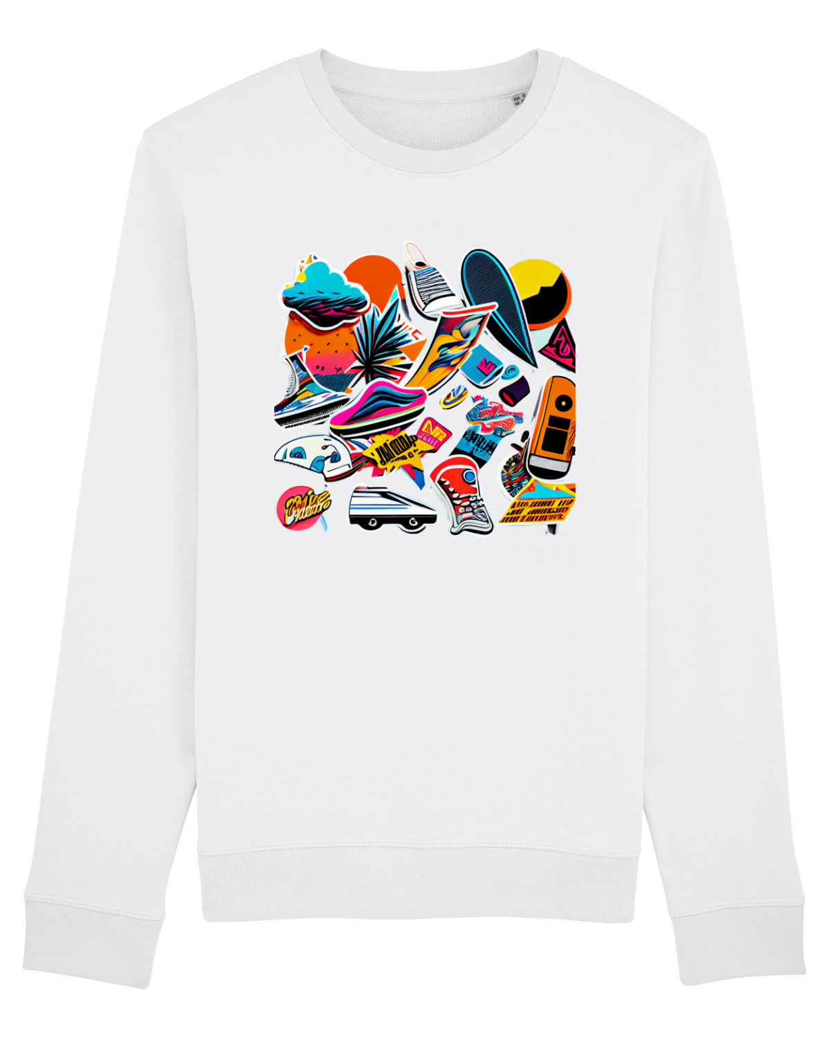 Bluză mânecă lungă Unisex Rise White