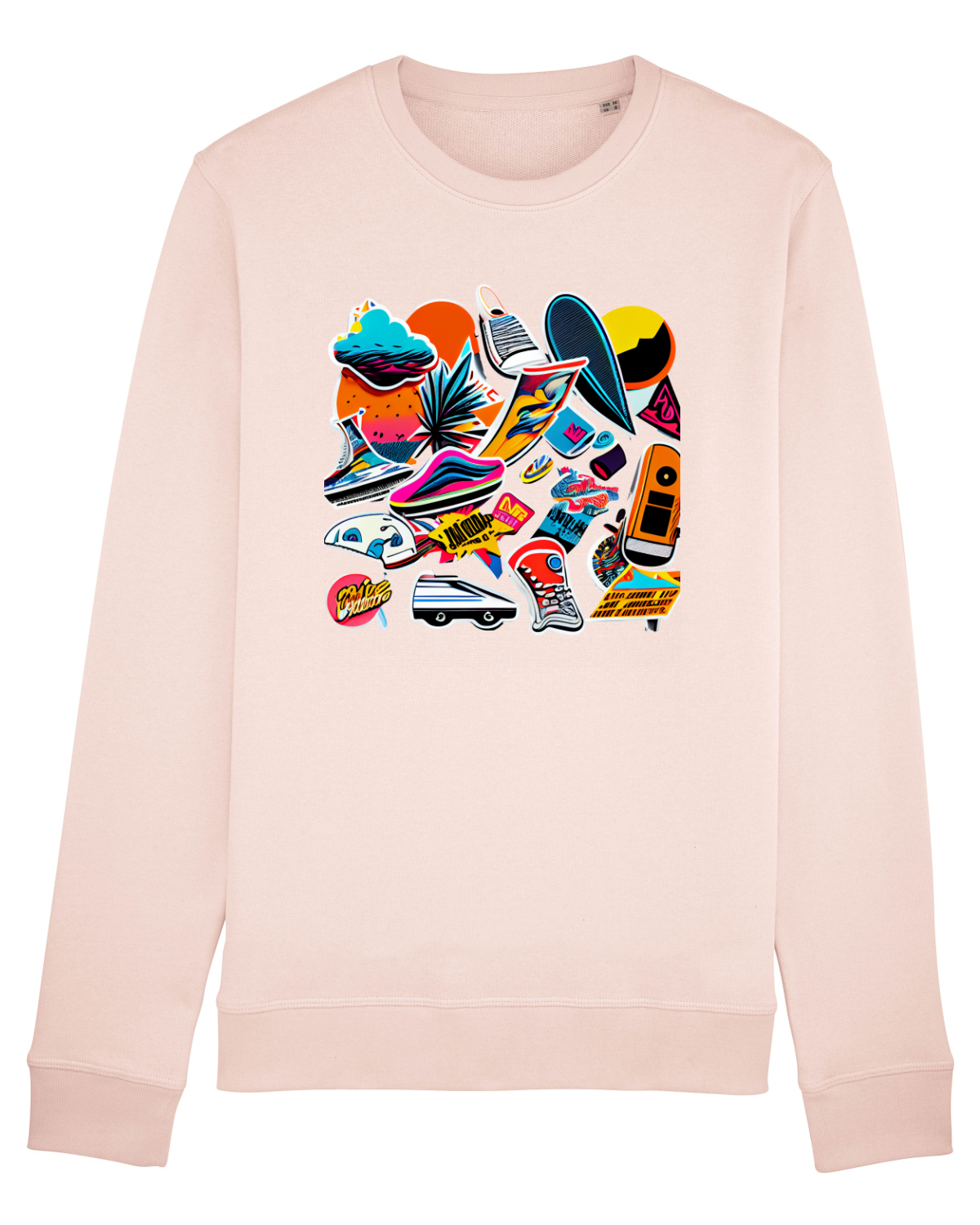 Bluză mânecă lungă Unisex Rise Candy Pink