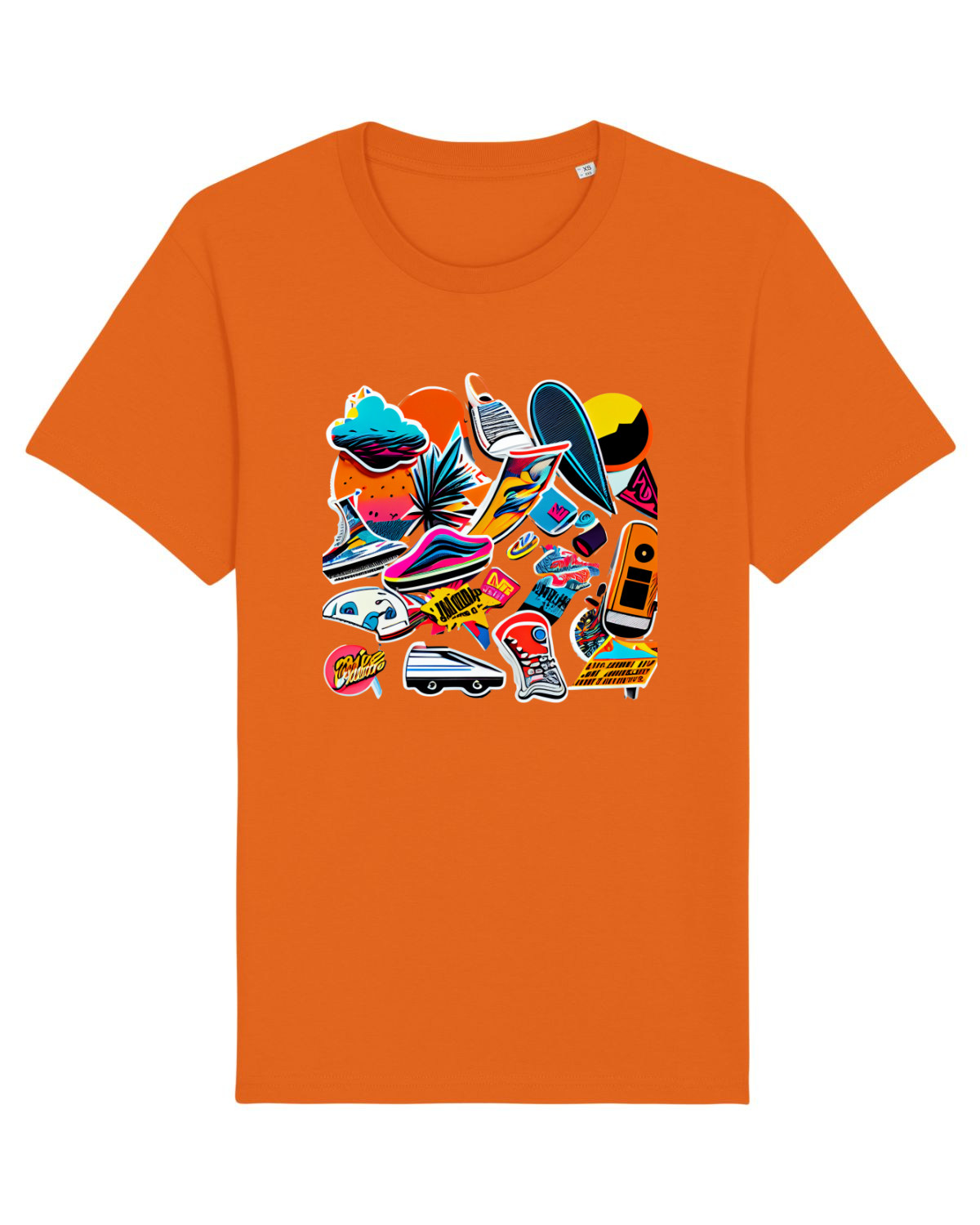 Tricou mânecă scurtă Unisex Rocker Bright Orange