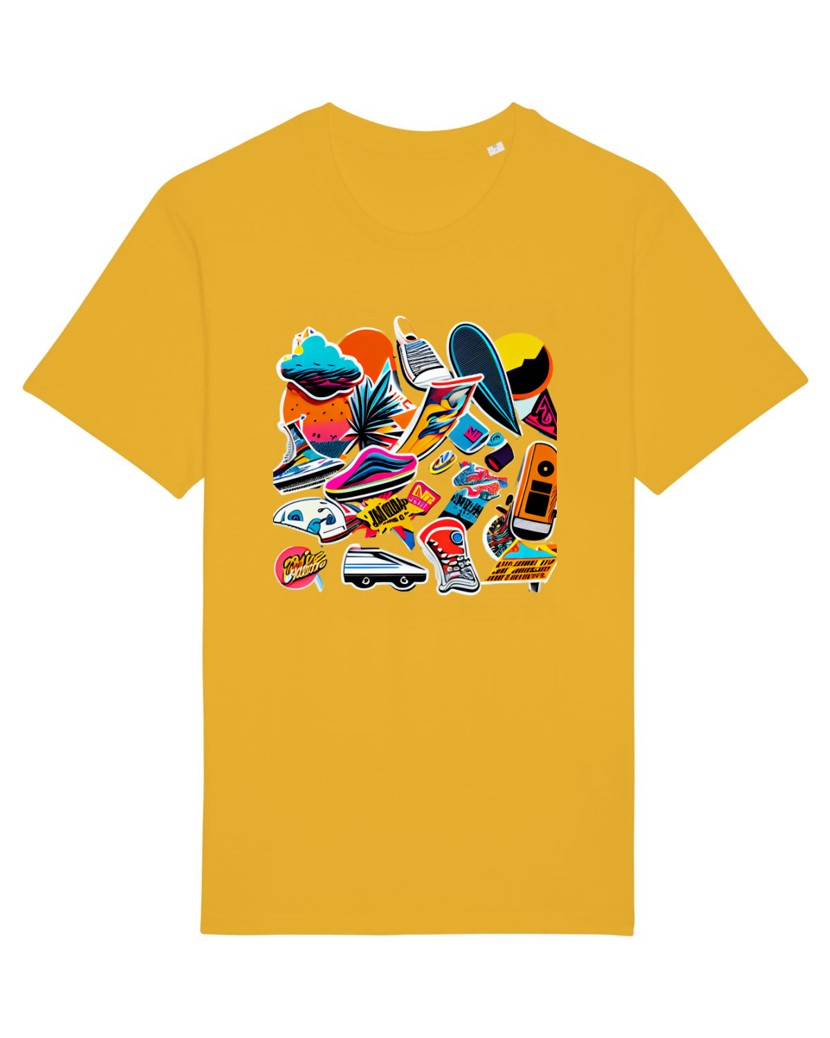 Tricou mânecă scurtă Unisex Rocker Spectra Yellow
