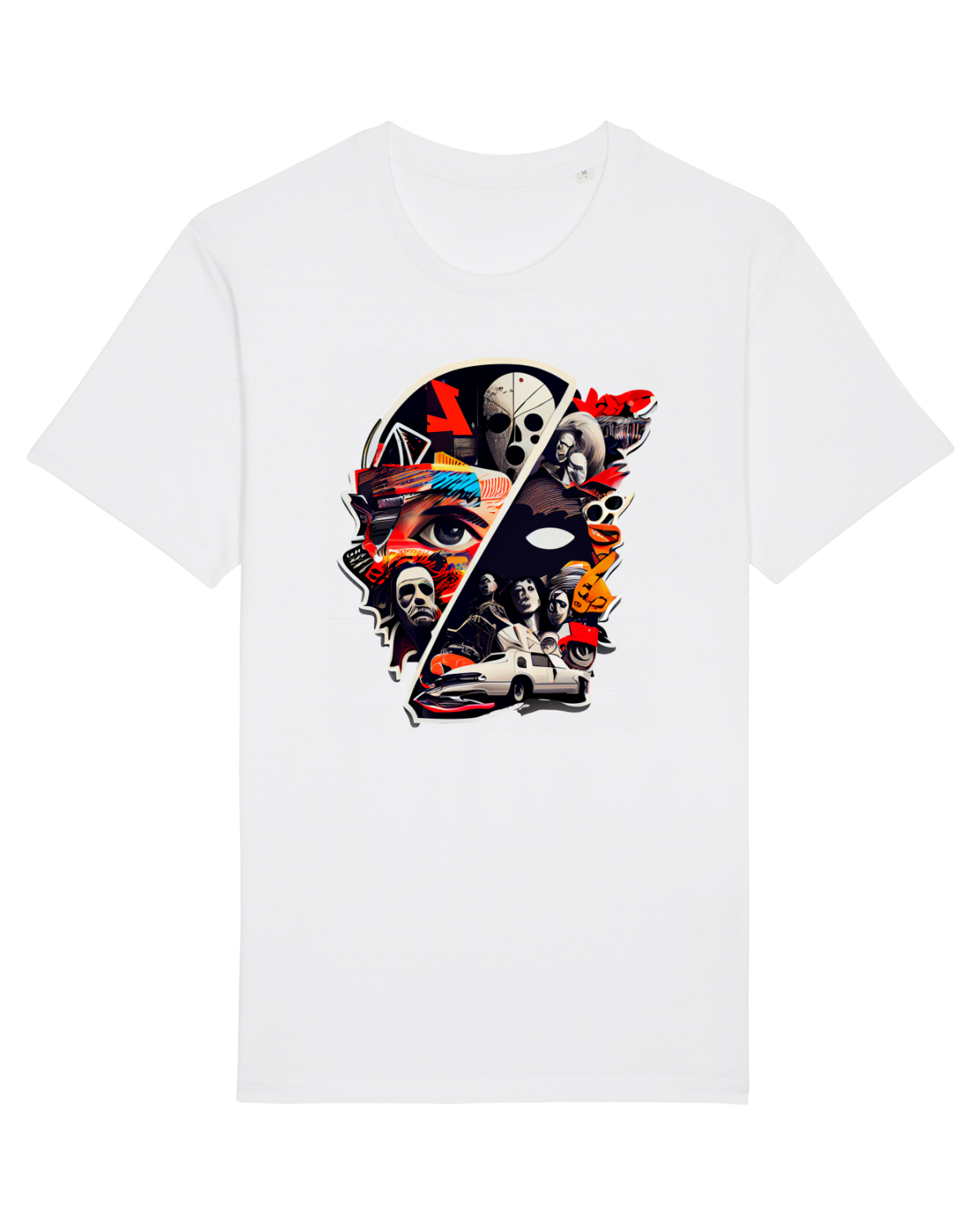 Tricou mânecă scurtă Unisex Rocker White