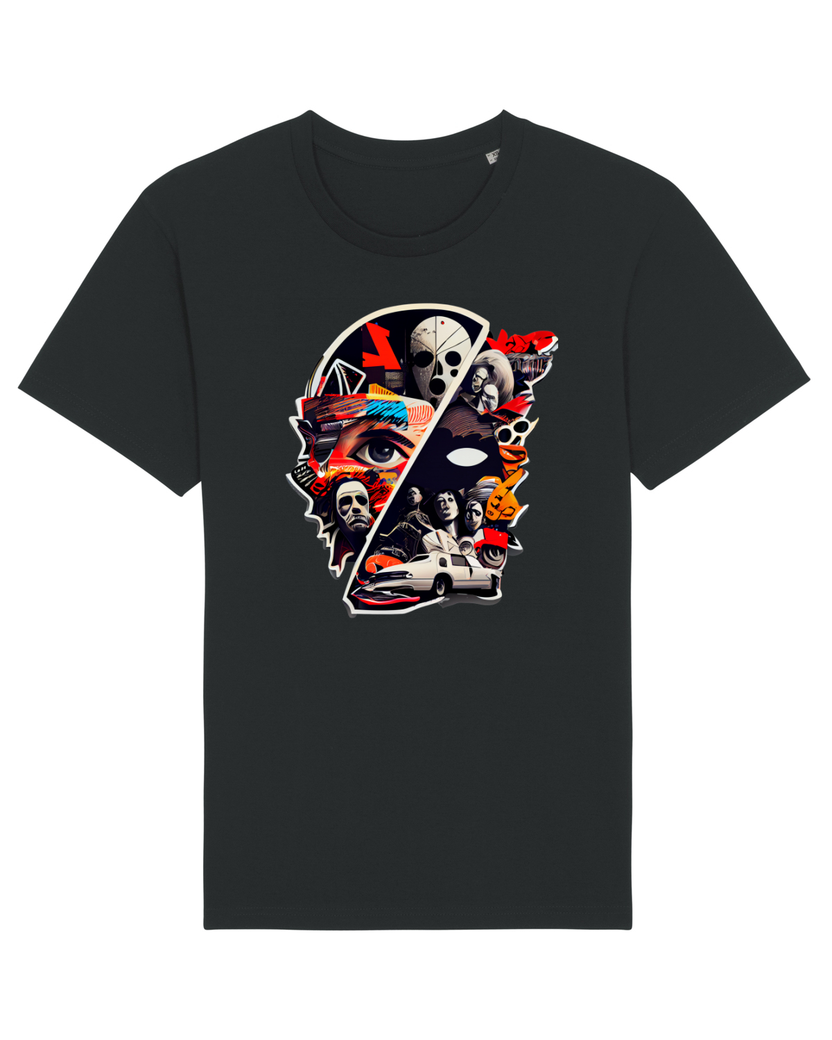 Tricou mânecă scurtă Unisex Rocker Black