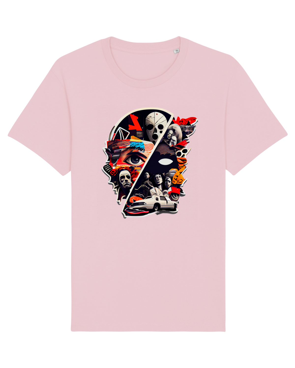Tricou mânecă scurtă Unisex Rocker Cotton Pink