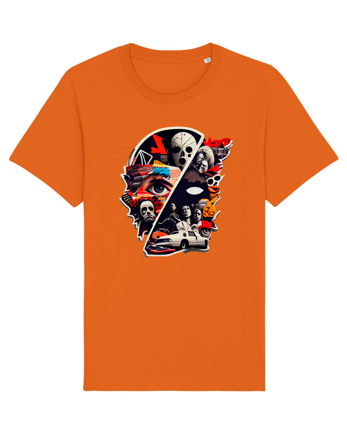 Tricou mânecă scurtă Unisex Rocker Bright Orange