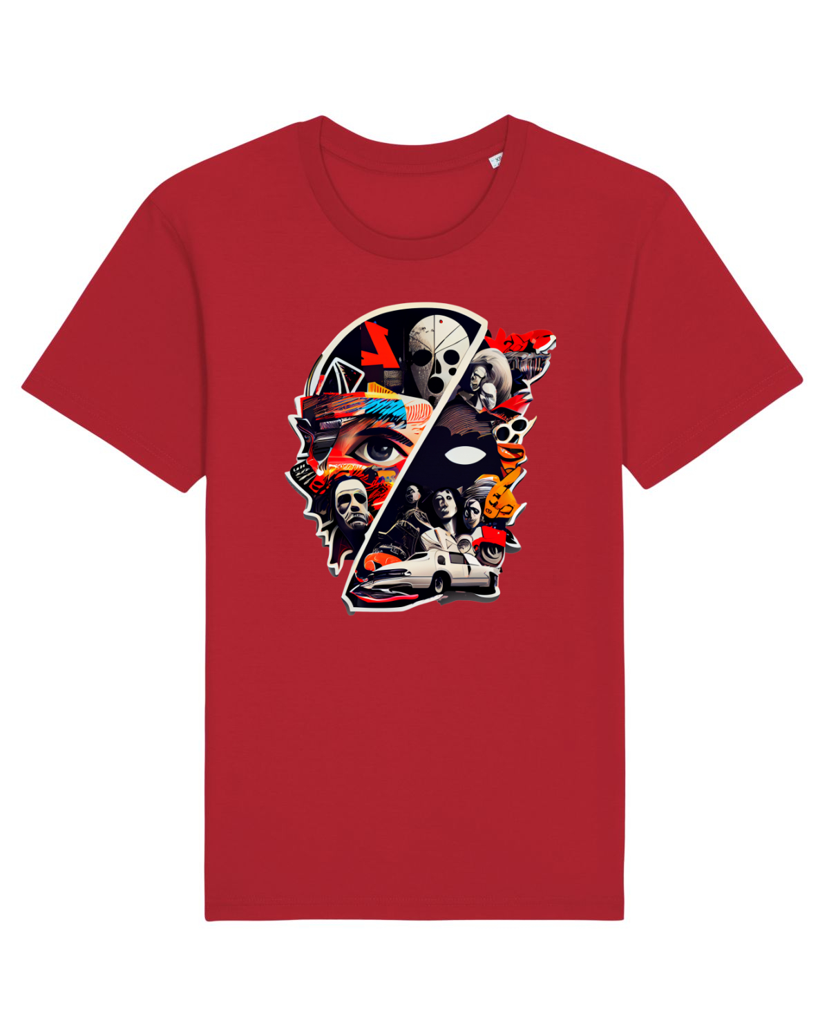 Tricou mânecă scurtă Unisex Rocker Red