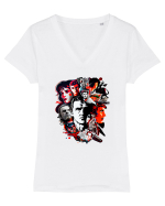Minimalist Design - V6 Tricou mânecă scurtă guler V Damă Evoker