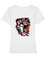 Minimalist Design - V6 Tricou mânecă scurtă guler larg fitted Damă Expresser