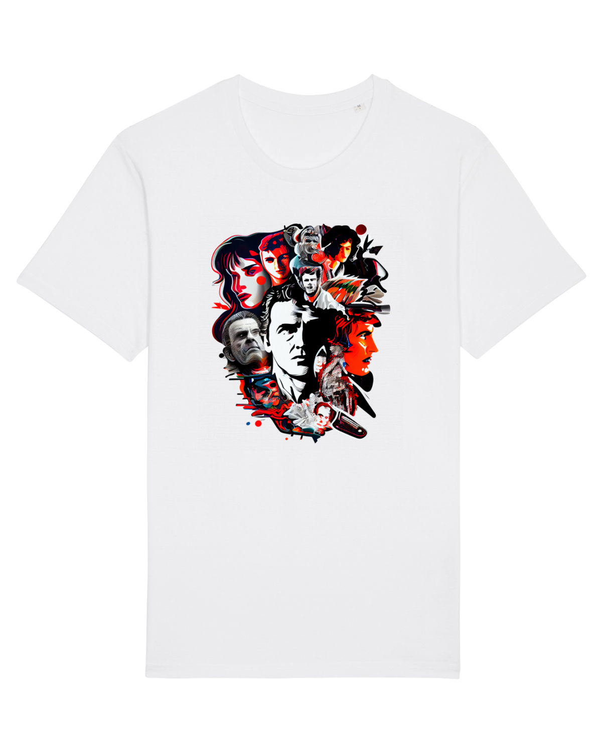 Tricou mânecă scurtă Unisex Rocker White