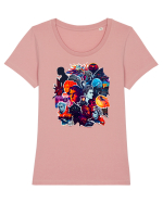 Minimalist Design - V7 Tricou mânecă scurtă guler larg fitted Damă Expresser