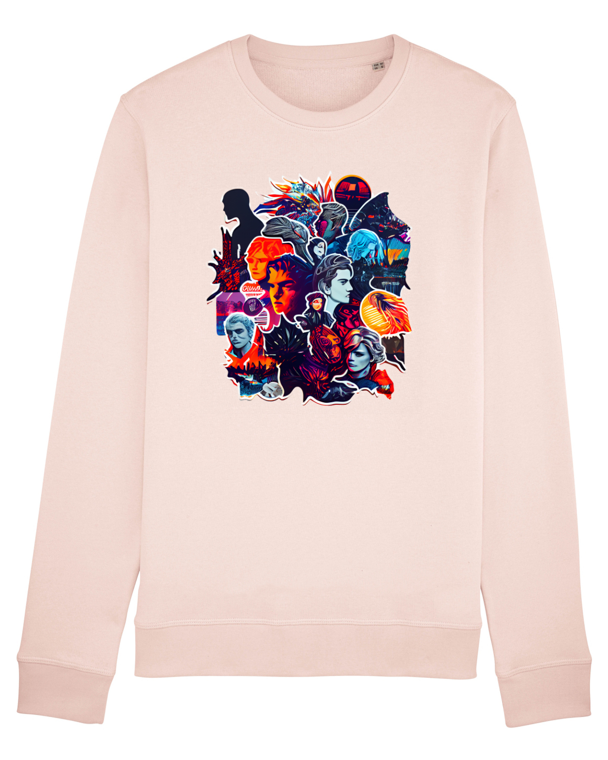 Bluză mânecă lungă Unisex Rise Candy Pink