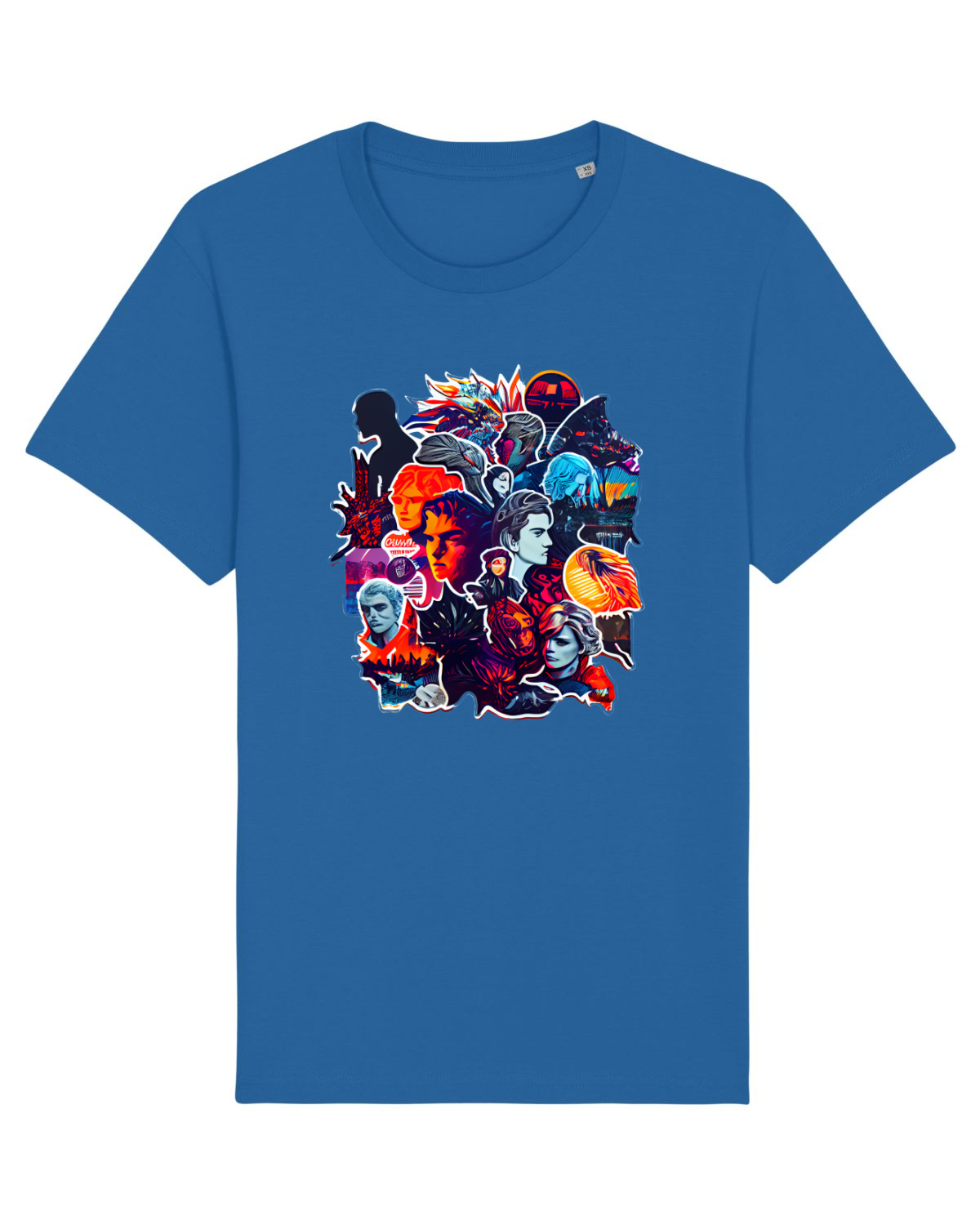 Tricou mânecă scurtă Unisex Rocker Royal Blue