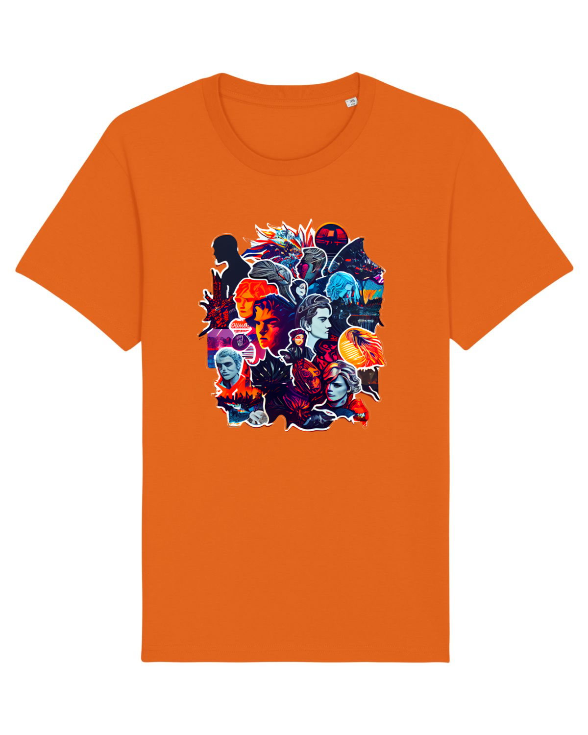 Tricou mânecă scurtă Unisex Rocker Bright Orange