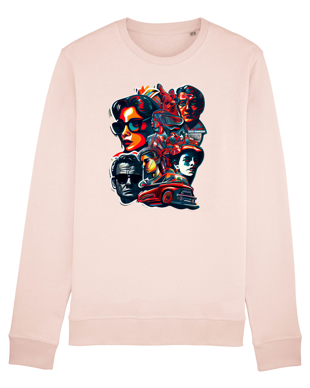 Bluză mânecă lungă Unisex Rise Candy Pink