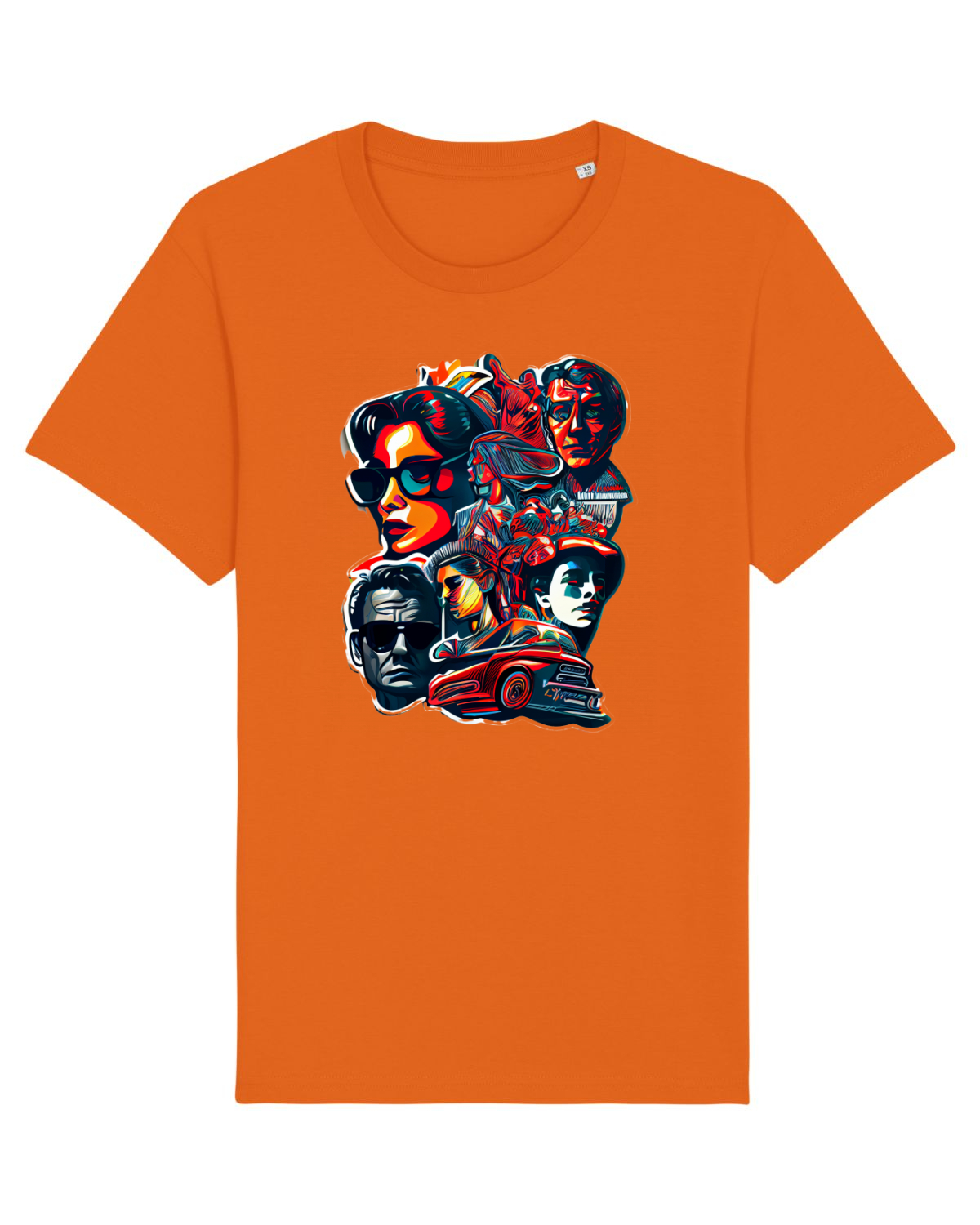 Tricou mânecă scurtă Unisex Rocker Bright Orange