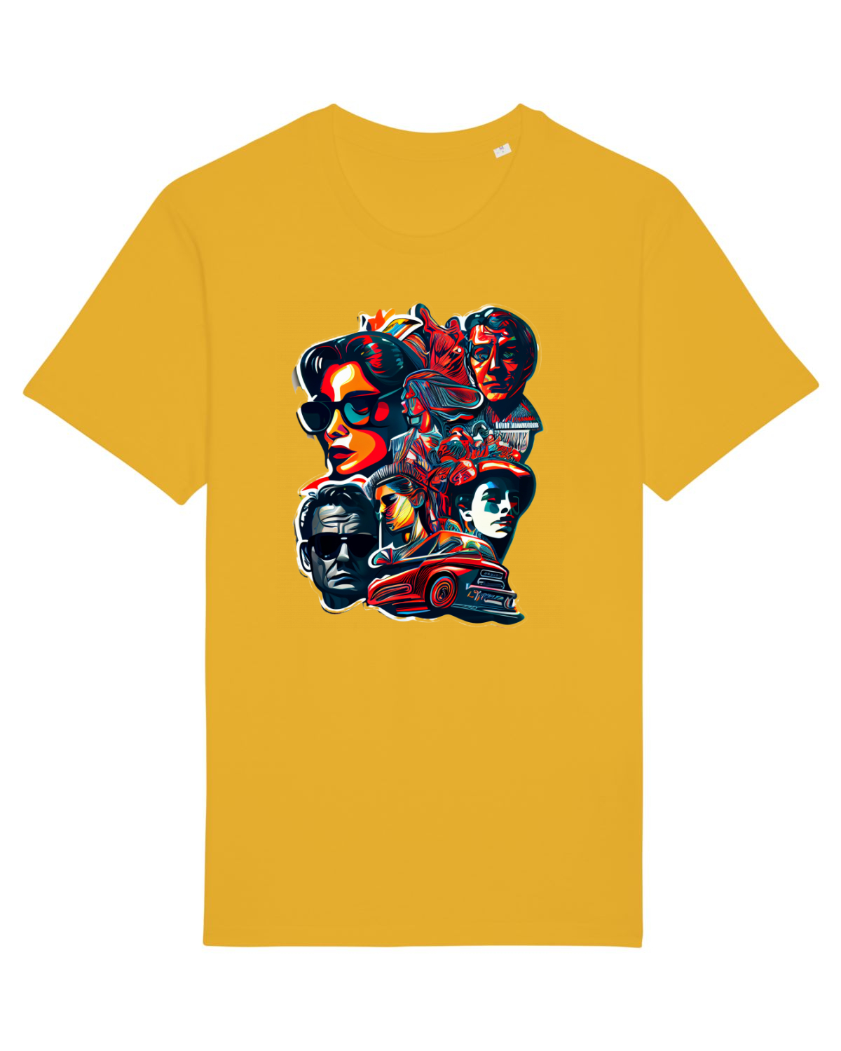 Tricou mânecă scurtă Unisex Rocker Spectra Yellow