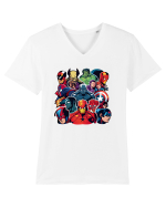 Minimalist Design - V9 Tricou mânecă scurtă guler V Bărbat Presenter