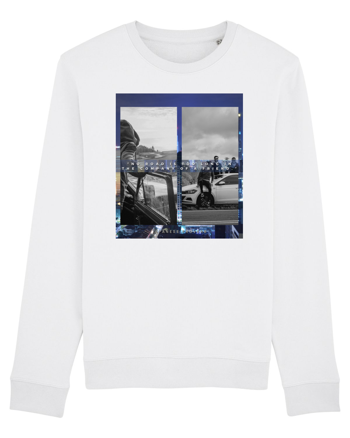 Bluză mânecă lungă Unisex Rise White