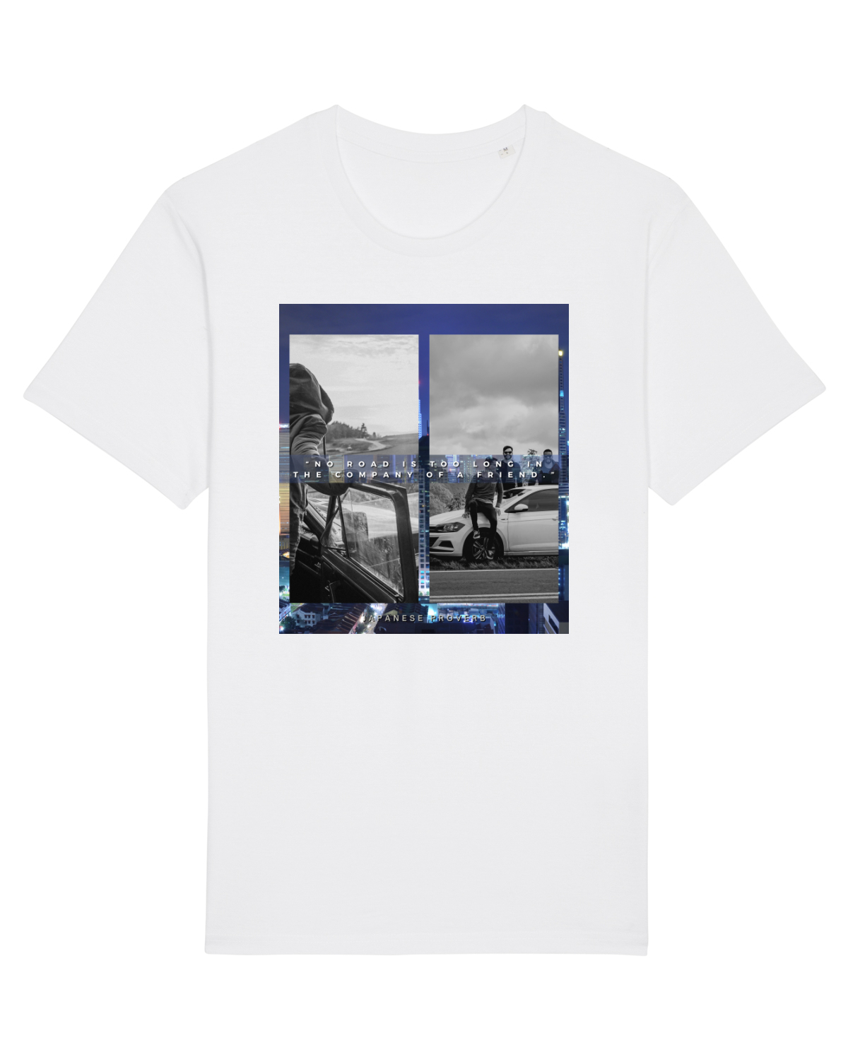Tricou mânecă scurtă Unisex Rocker White