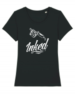 INKED Tricou mânecă scurtă guler larg fitted Damă Expresser