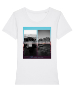 Continuance Is Power Tricou mânecă scurtă guler larg fitted Damă Expresser