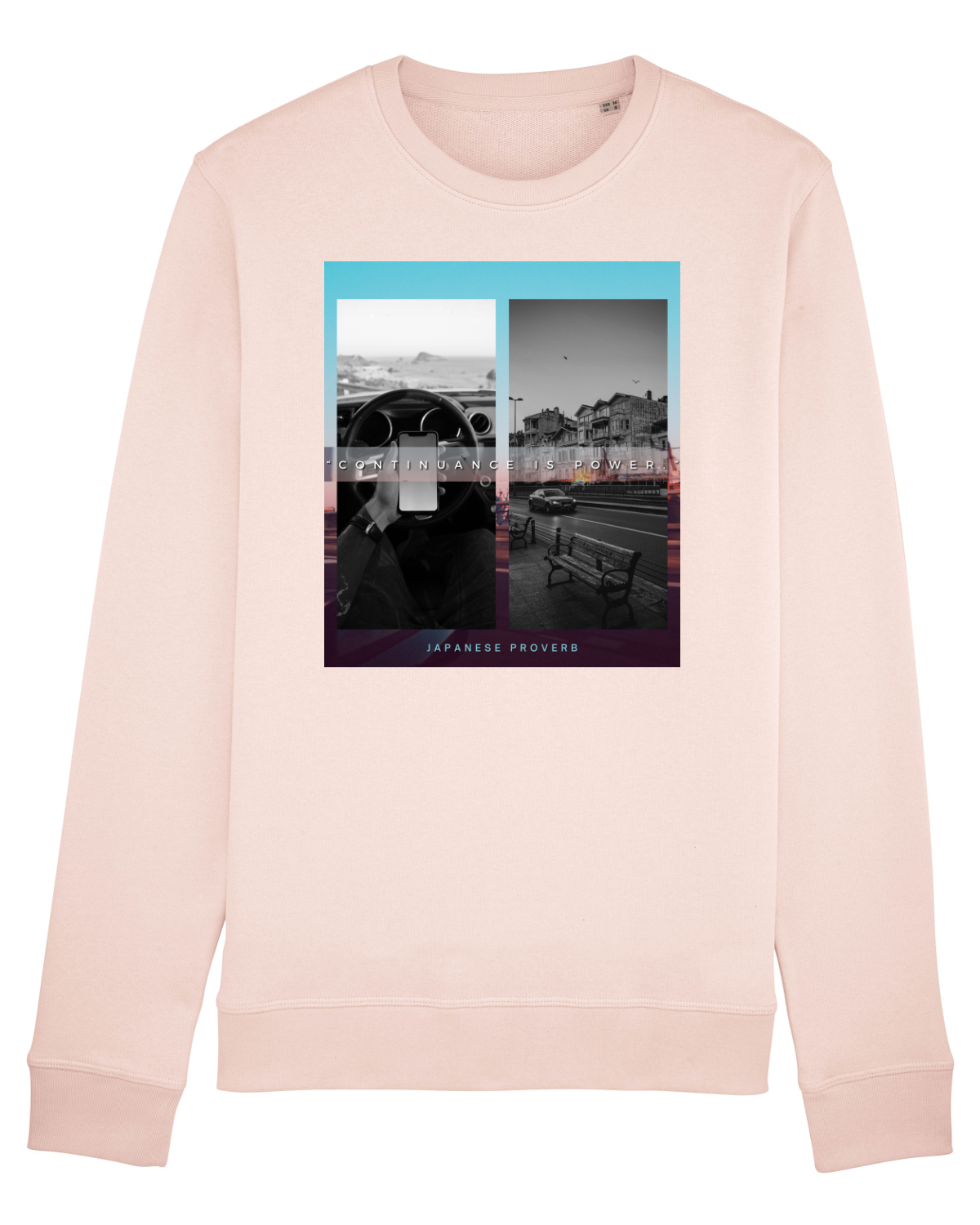 Bluză mânecă lungă Unisex Rise Candy Pink