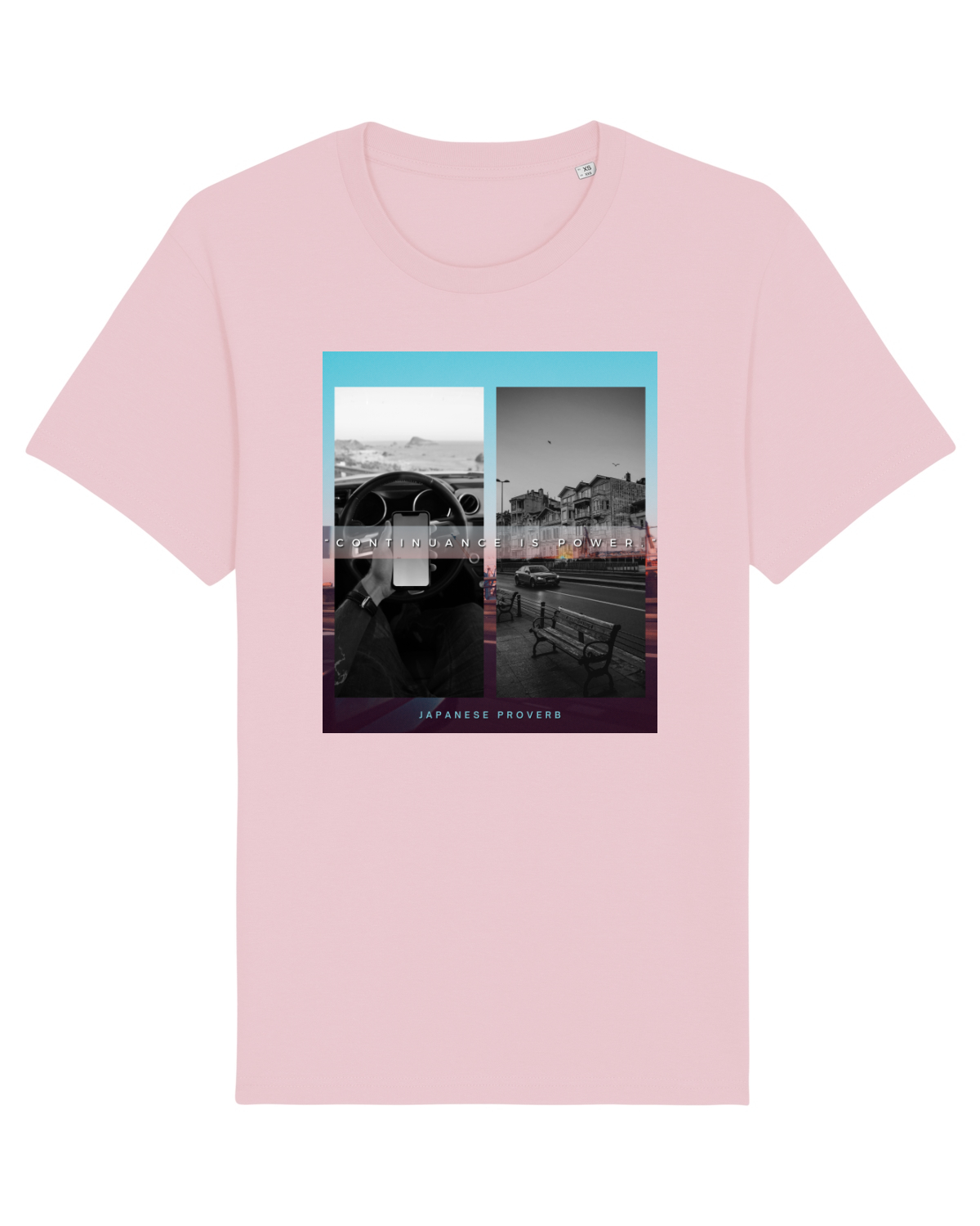 Tricou mânecă scurtă Unisex Rocker Cotton Pink