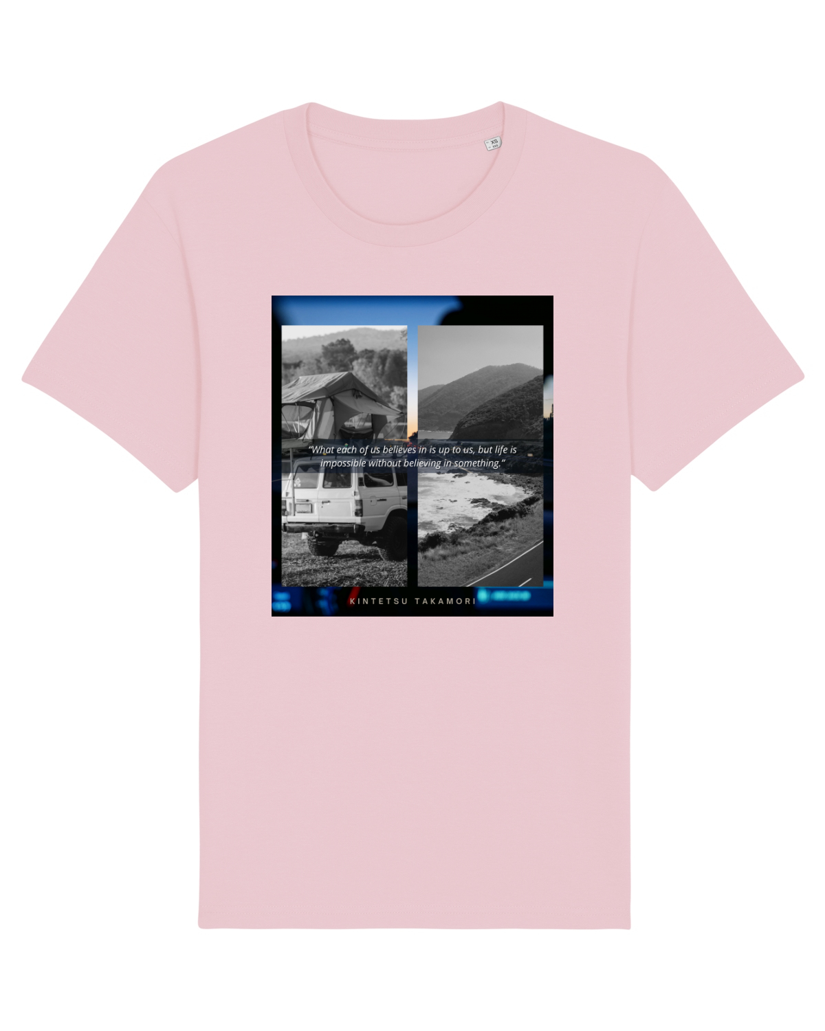 Tricou mânecă scurtă Unisex Rocker Cotton Pink