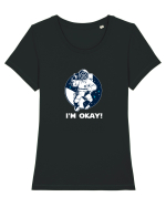 ASTRONAUT Tricou mânecă scurtă guler larg fitted Damă Expresser