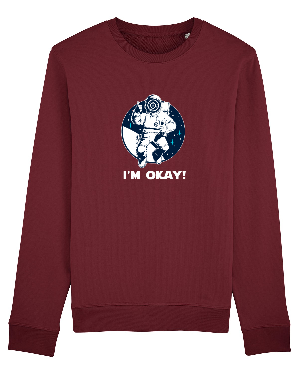 Bluză mânecă lungă Unisex Rise Burgundy