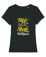 STARS Tricou mânecă scurtă guler larg fitted Damă Expresser