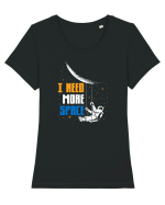 SPACE Tricou mânecă scurtă guler larg fitted Damă Expresser