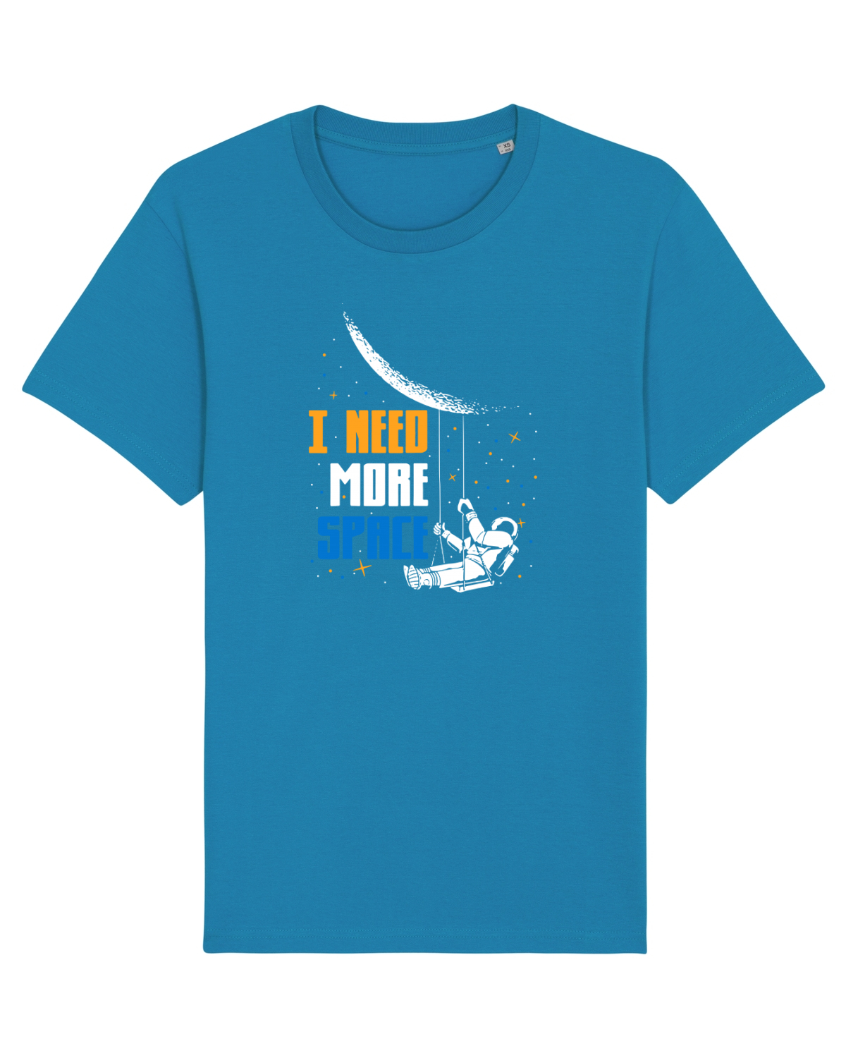 Tricou mânecă scurtă Unisex Rocker Azur