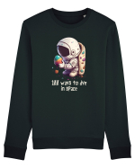 Space Easter - 100 ways to dye in space Bluză mânecă lungă Unisex Rise
