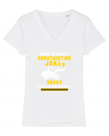 Construction Joke White