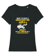 Construction Joke Tricou mânecă scurtă guler larg fitted Damă Expresser