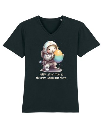 Space Easter - Happy Easter from all the space bunnies Black