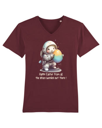 Space Easter - Happy Easter from all the space bunnies Burgundy