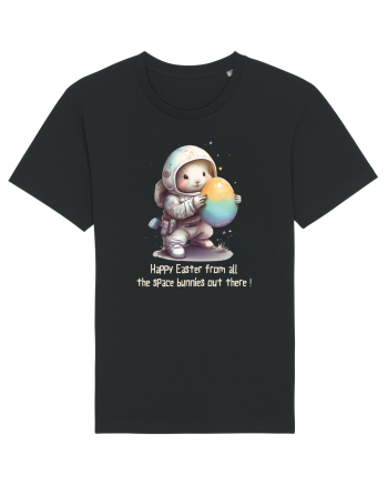 Space Easter - Happy Easter from all the space bunnies Black