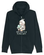 Space Easter - Hoppy Easter to all the space cadets Hanorac cu fermoar Unisex Connector