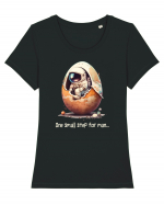 Space Easter - One small step for man Tricou mânecă scurtă guler larg fitted Damă Expresser