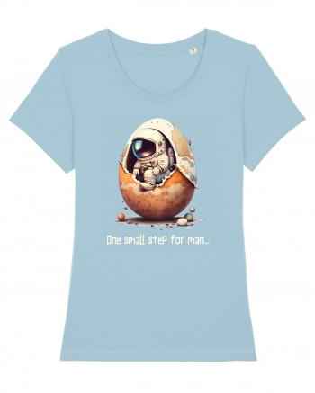 Space Easter - One small step for man Sky Blue