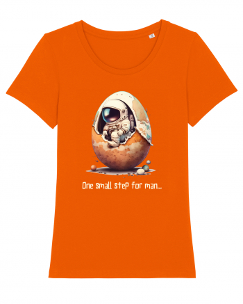 Space Easter - One small step for man Bright Orange